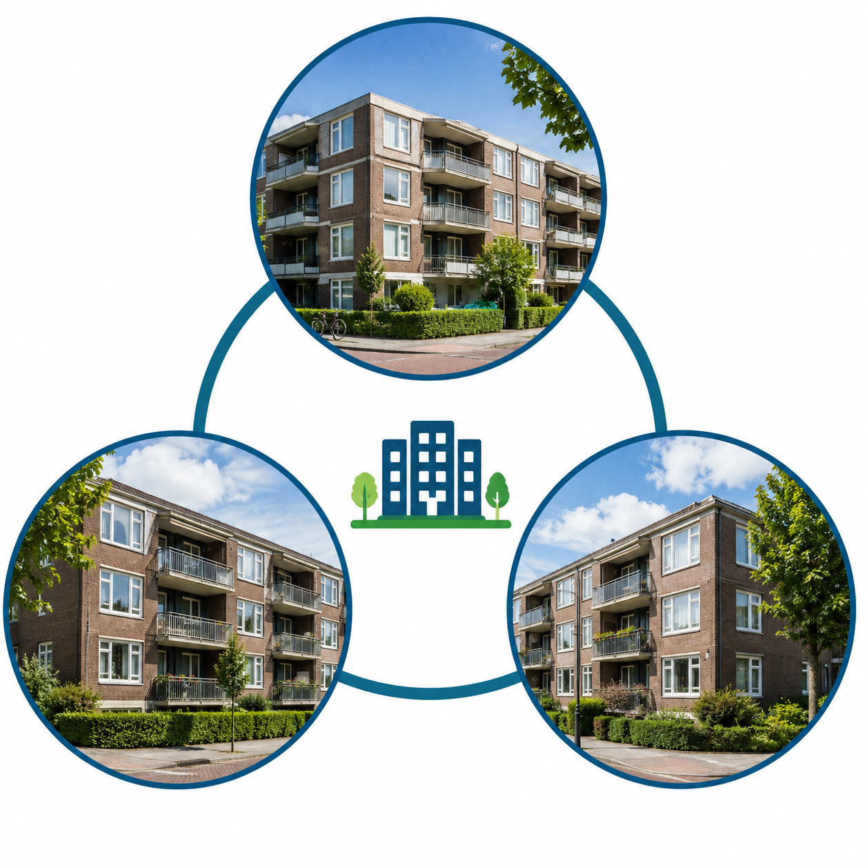 Appartementengebouw voor VvE verduurzaming